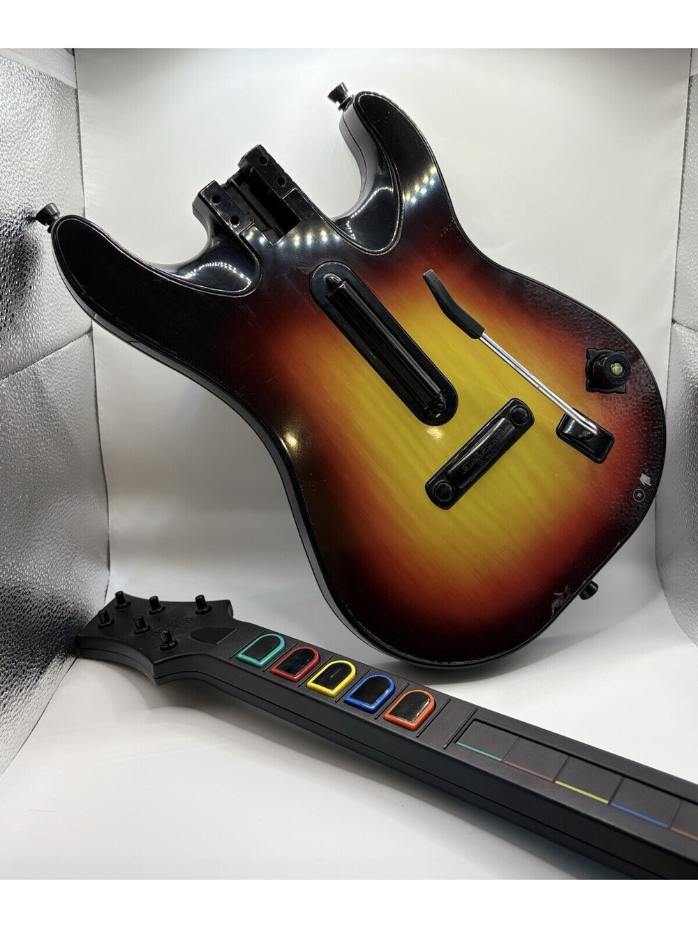 Xbox 360 Guitar Hero Wireless Controller Red octane Sunburst Model
